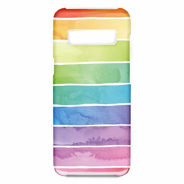 Rainbow Pastel Ombre Stripes Galaxy S10ケース