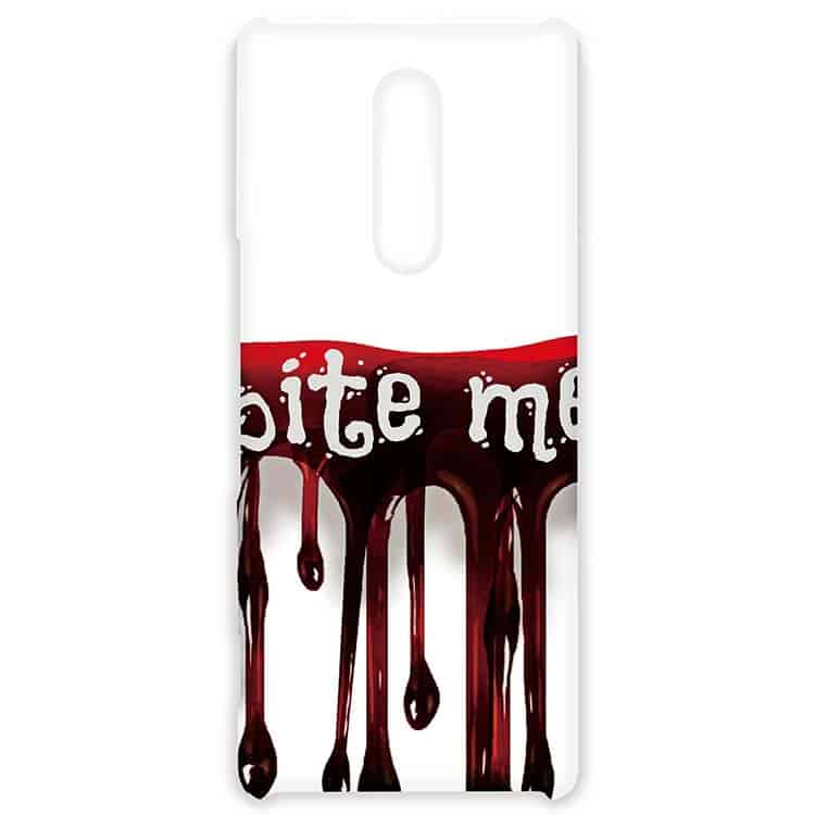 Bite Me, Vampire Halloween Blood Drip Xperia1ケース