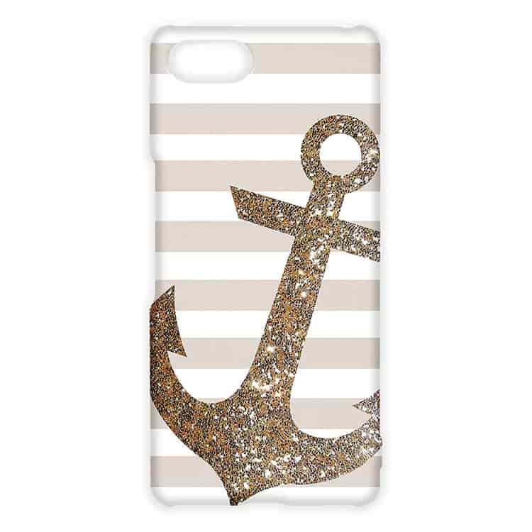 Glitter Anchor in Gold Xperia Aceケース