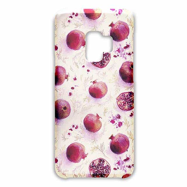>Painted Pomegranates with Gold Leaf Pattern Galaxy S9ケース